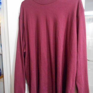 3X Burgandy Long sleeve tee